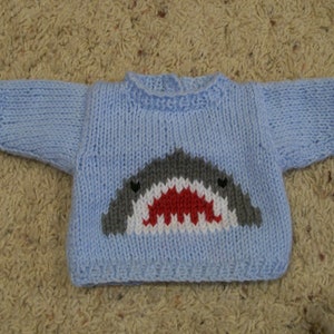 A Shark Sweater Shark Hat Long Pants and Boots Knit Hand Made for a 14 Inch Cabbage Kid Dolls Toys Doll Clothes Bild 3