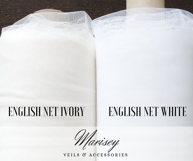 English Net Wedding Veil Fabric Sold By The Yard Bridal Veil Etsy