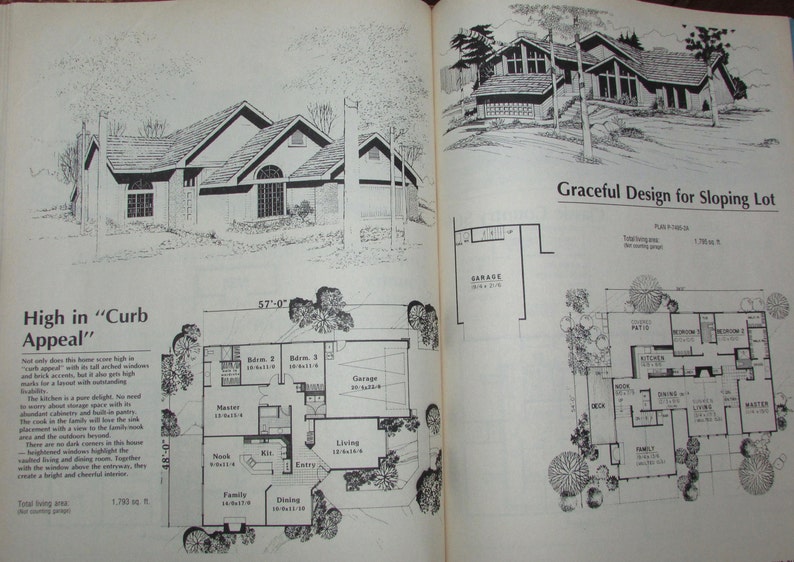 1991 Home Plans Book 215 House Designs Contemporary Traditional Country Small Large
