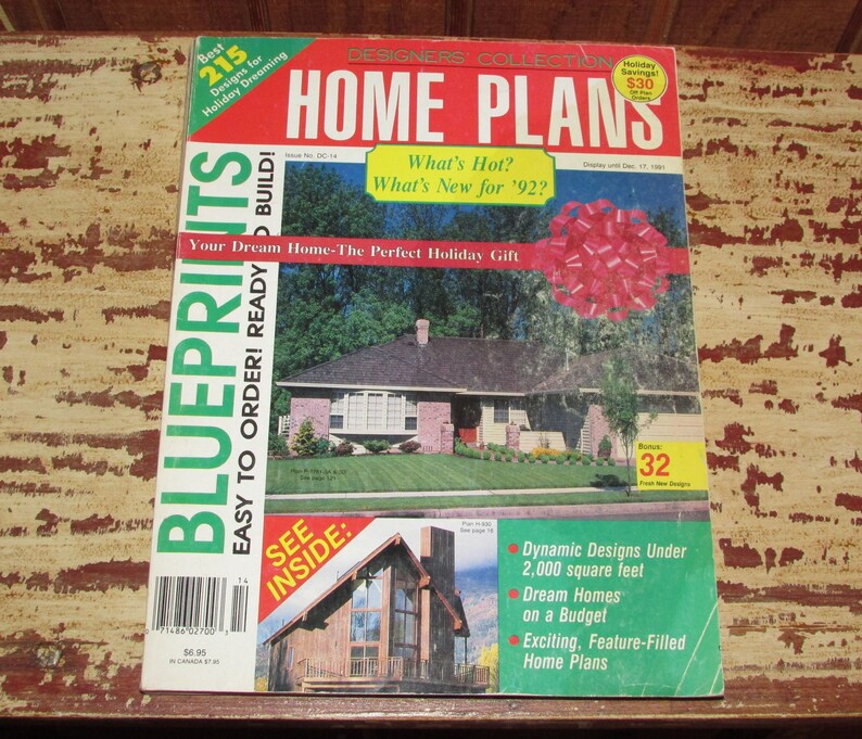 Vintage Home Plans Book 215 House Designs 1990s Contemporary Image 0
