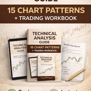 Trading Chart Patterns Guide | Technical Analysis Workbook PDF | Stock Market Trading | Printable Beginner Trading Study Guide
