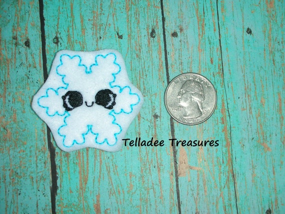 Infant Holiday Reels My First Christmas Feltie Clips and Crafts Center White Felt- Great for Hair Bows