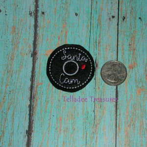 Infant Holiday Reels My First Christmas Feltie Clips and Crafts Center White Felt- Great for Hair Bows