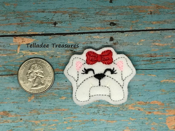 Infant Holiday Reels My First Christmas Feltie Clips and Crafts Center White Felt- Great for Hair Bows