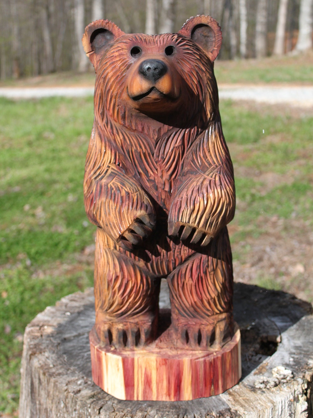 2428 inch Bear Cub Chainsaw Wood Carving Dually Etsy