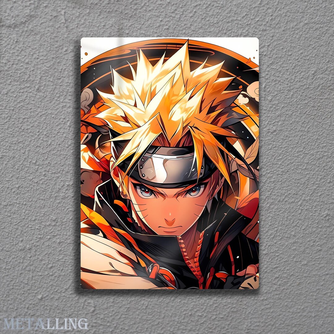 Metal Wall Art, Anime Poster, Manga Decor, Gaming Room Gift - Etsy