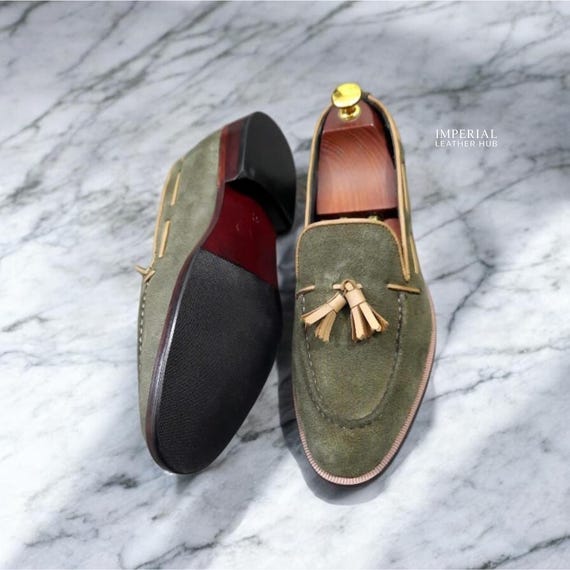 Handcrafted Men’s Cow Leather Loafers – Timeless Slip-On Dress Shoes | Classic Luxury Footwear
