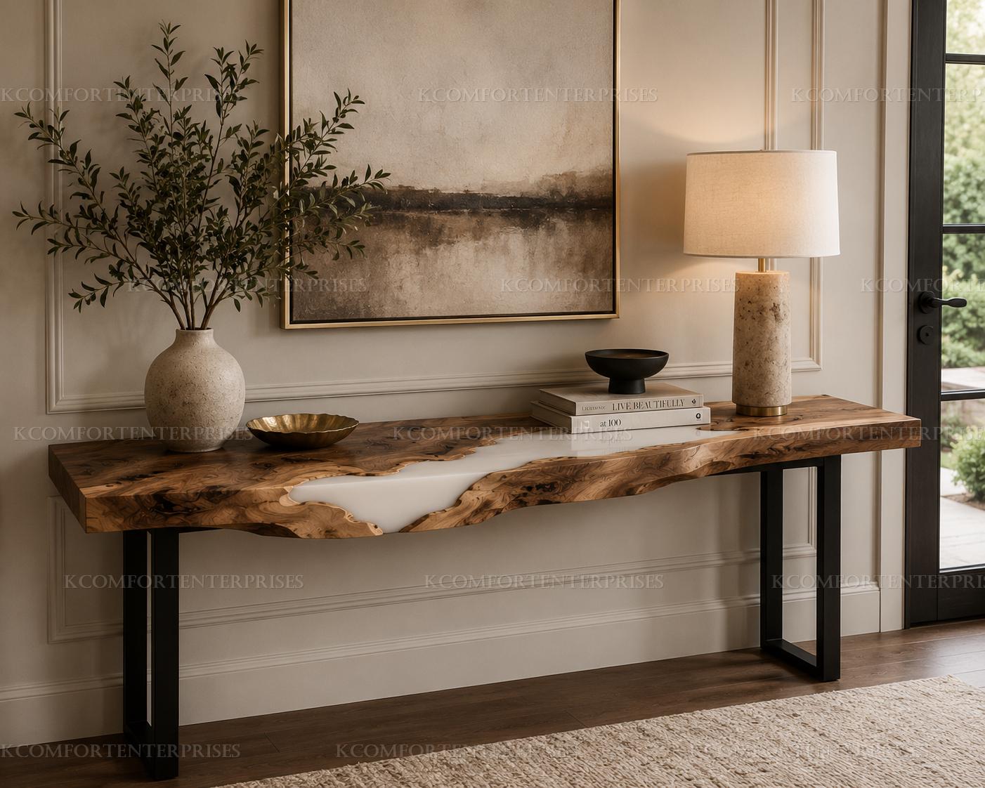 Resin Console Table - Etsy