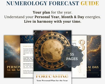 Personal Numerology Forecast Guide: Year, Month & Day Cycles. Numerology reading. Custom calendar (Printable PDF)