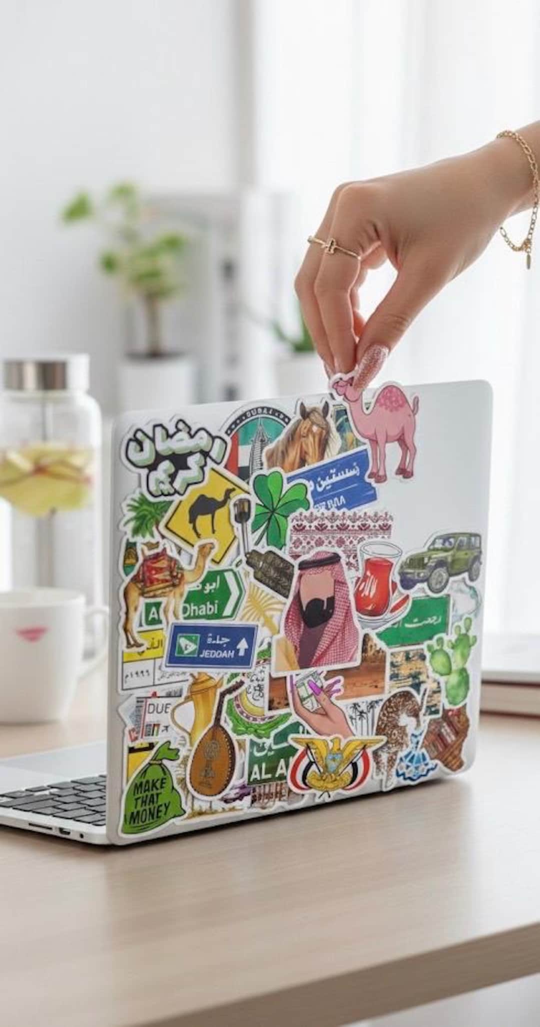 Arab Aesthetic Laptop Stickers Pack | Middle Eastern Culture Stickers ...