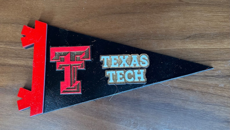 TEXAS Tech Football Tiered Tray Decor Signs Beads TT image 5