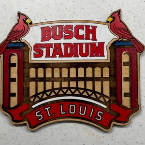 ST LOUIS CARDINALS Tiered Tray Decor Baseball Signs Farmhouse Rustic Stadium