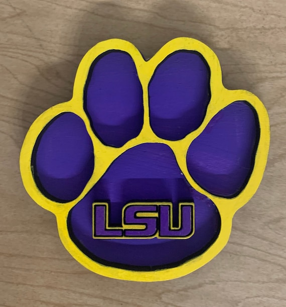 Lsu Tiger Paw Print Logo