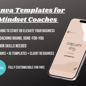 Canva Templates for Mindset Coaches | Digital Business Kit