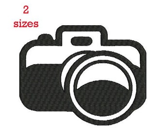 Camera Machine Embroidery Design in 2 sizes, Camera Embroidery Design, Photography Embroidery, Camera Design, Camera Emrboidery