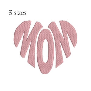 Mom Heart Machine Embroidery Design, Mom Machine Embroidery Design, Heart Embroidery Design, Mother Embroidery Design, Love Emrboidery