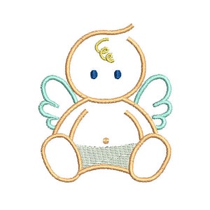 Baby Angel Machine Embroidery Design, Angel Machine Embroidery Design, Angel Embroidery Design, Angels Embroidery, Angel Designs image 2