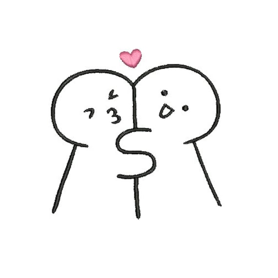 hand drawn happy couple hugging and kissing illustration love concept  8458153 Vector Art at Vecteezy