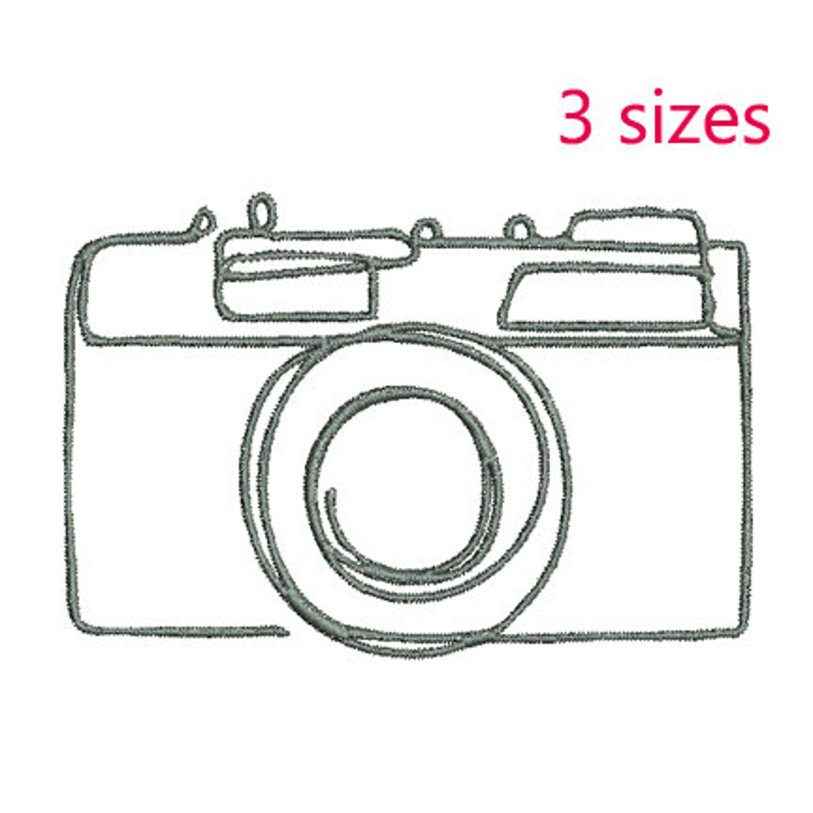 Camera Machine Embroidery Design Photography Machine Etsy