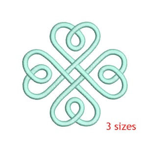 celtic shamrock machine embroidery design, 4 leaf clover embroidery design, clover machine embroidery, shamorck machine embroidery, lucky