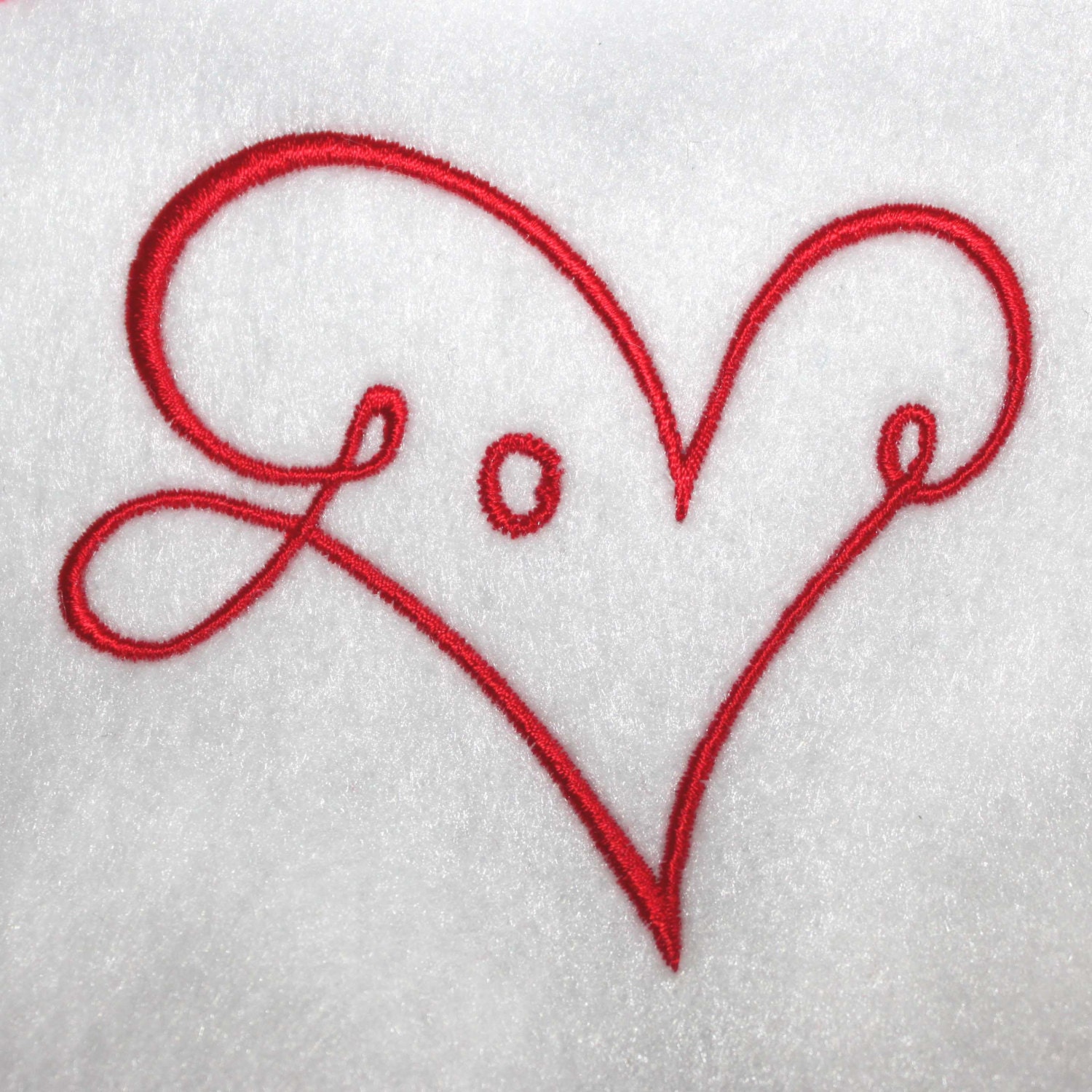 Love Heart Machine Embroidery Design Love Shaped Heart Etsy