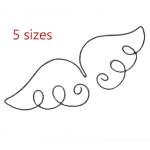 Angel Wings Machine Embroidery Design, Angel Wing Machine Embroidery, Angel Wing Designs, Angels Wings Embroidery Design, wing design, wings