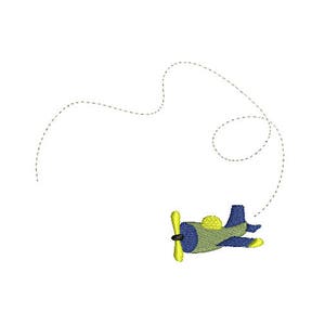 Airplane Machine Embroidery Design, Flying Airplane Machine Embridery Design, Airplane Embroidery, Airplane Design