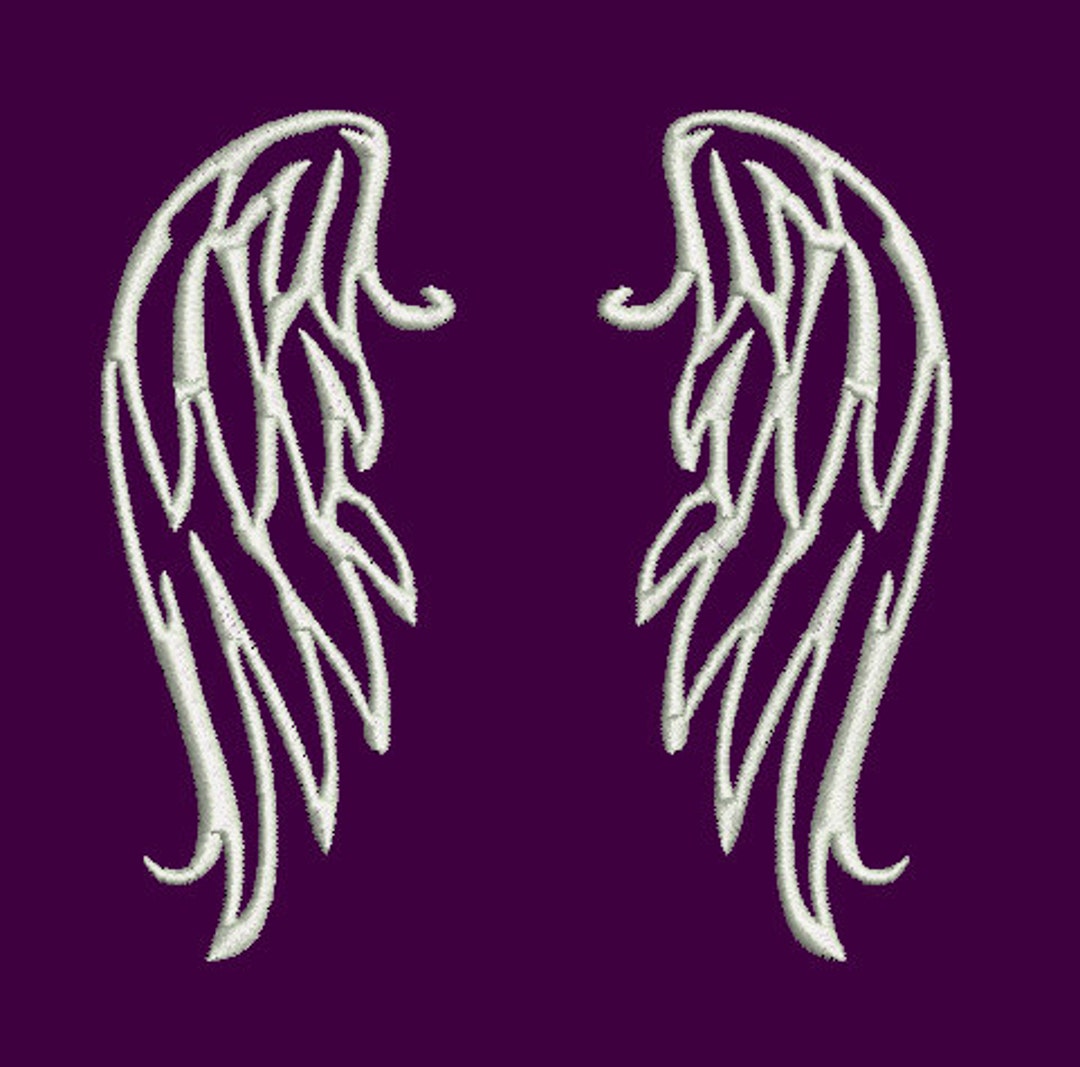 Angel Wings *one File per Wing* Machine Embroidery Design, Angel Wing ...