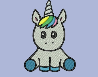 Unicorn Machine Embroidery Design, Baby Unicorn Embroidery Design, Rainbow Unicorn Embroidery Design, Unicorn Design