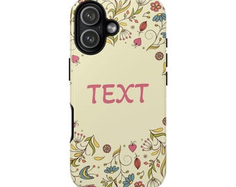 Funda floral para teléfono, romántica funda para iPhone y Samsung con delicado estampado de flores, regalo para ella, funda para smartphone