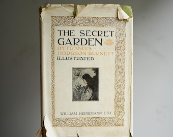 Charles Robinson "The Secret Garden" by Frances Hodgson Burnett - Dust jacket Hardcover Book