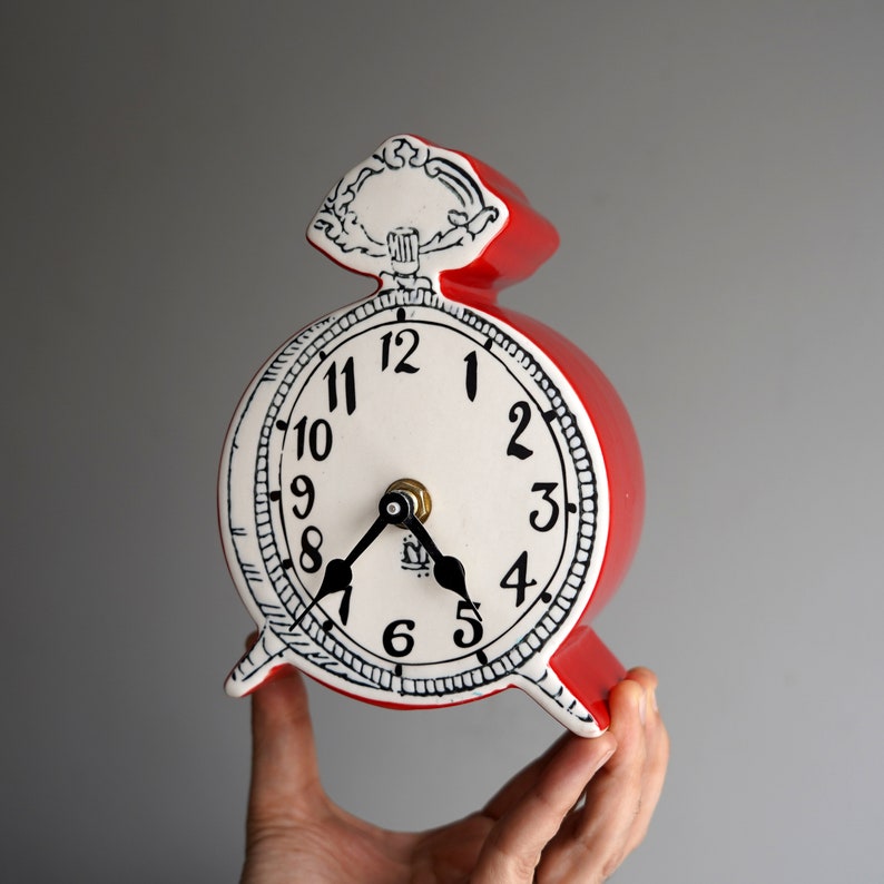 Molly Hatch ticktock Clock for Anthropologie Etsy