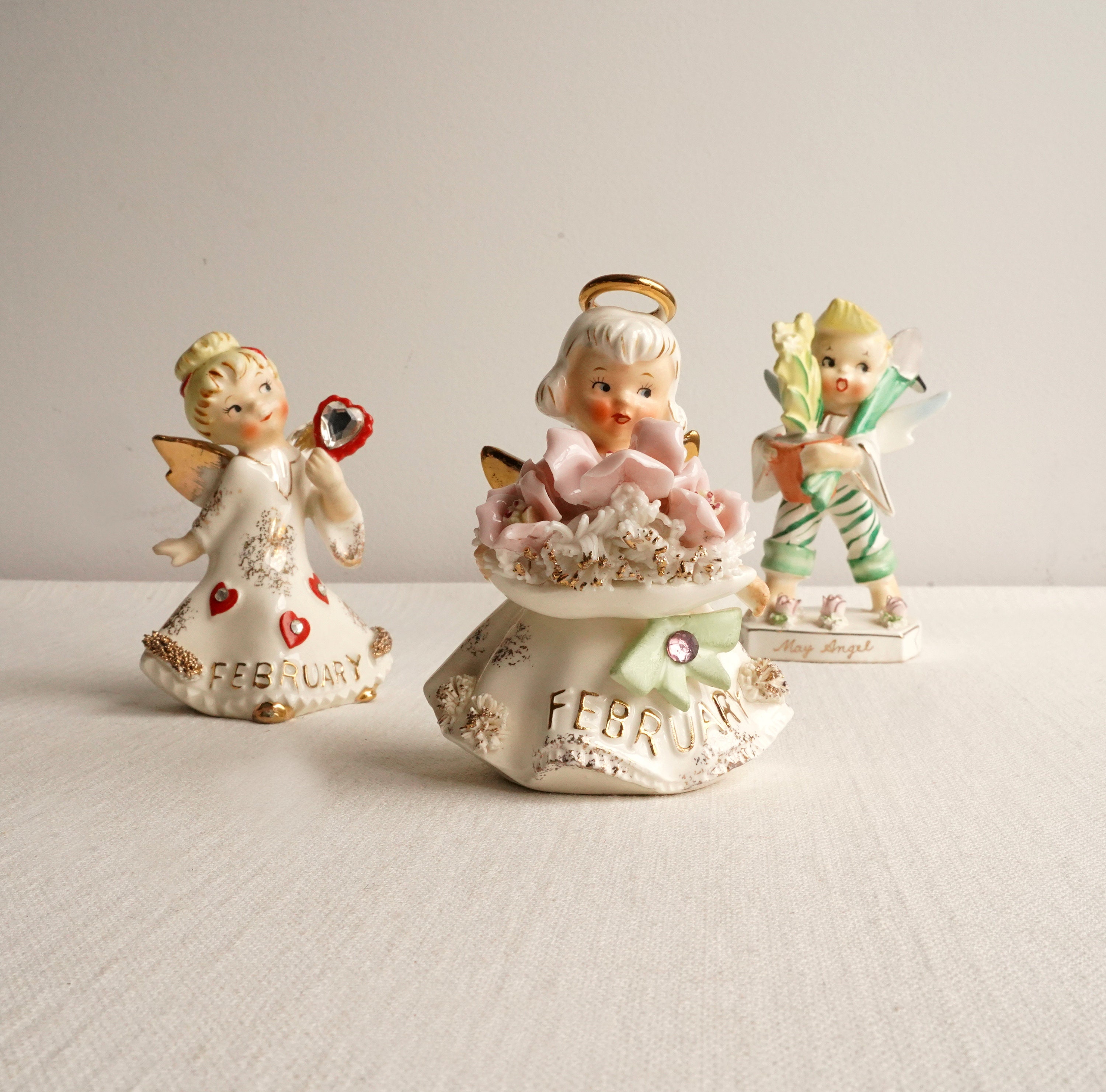 CHOICE: Vintage 1957 Geo. Z Lefton February Hearts / May CHOICE: Vintage 1957 Geo. Z Lefton February Hearts / May
