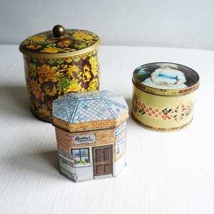 The Silver Crane Company.❤️大きめ 丸缶 大小2個セット Silver Crane Tins - Etsy