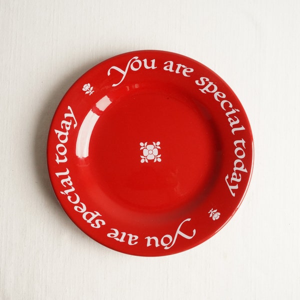 You Are Special Today Plate Etsy