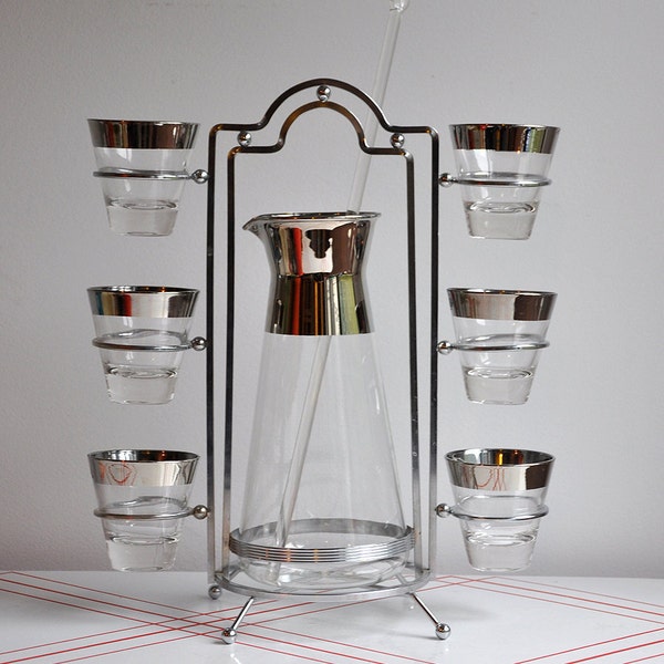 SALE 25% OFF Dorothy Thorpe Pitcher & 8 Glass Set