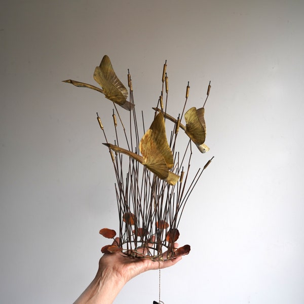 Kinetic Vibrating Copper Brass Sculpture by Metal Artist Henry Harvey