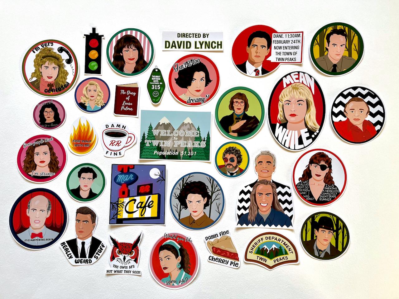 Twin Peaks Mountains STICKER VINYL DECAL TWIN PEAKS COOPER RR DAVID LYNCH BOB - Foto 3