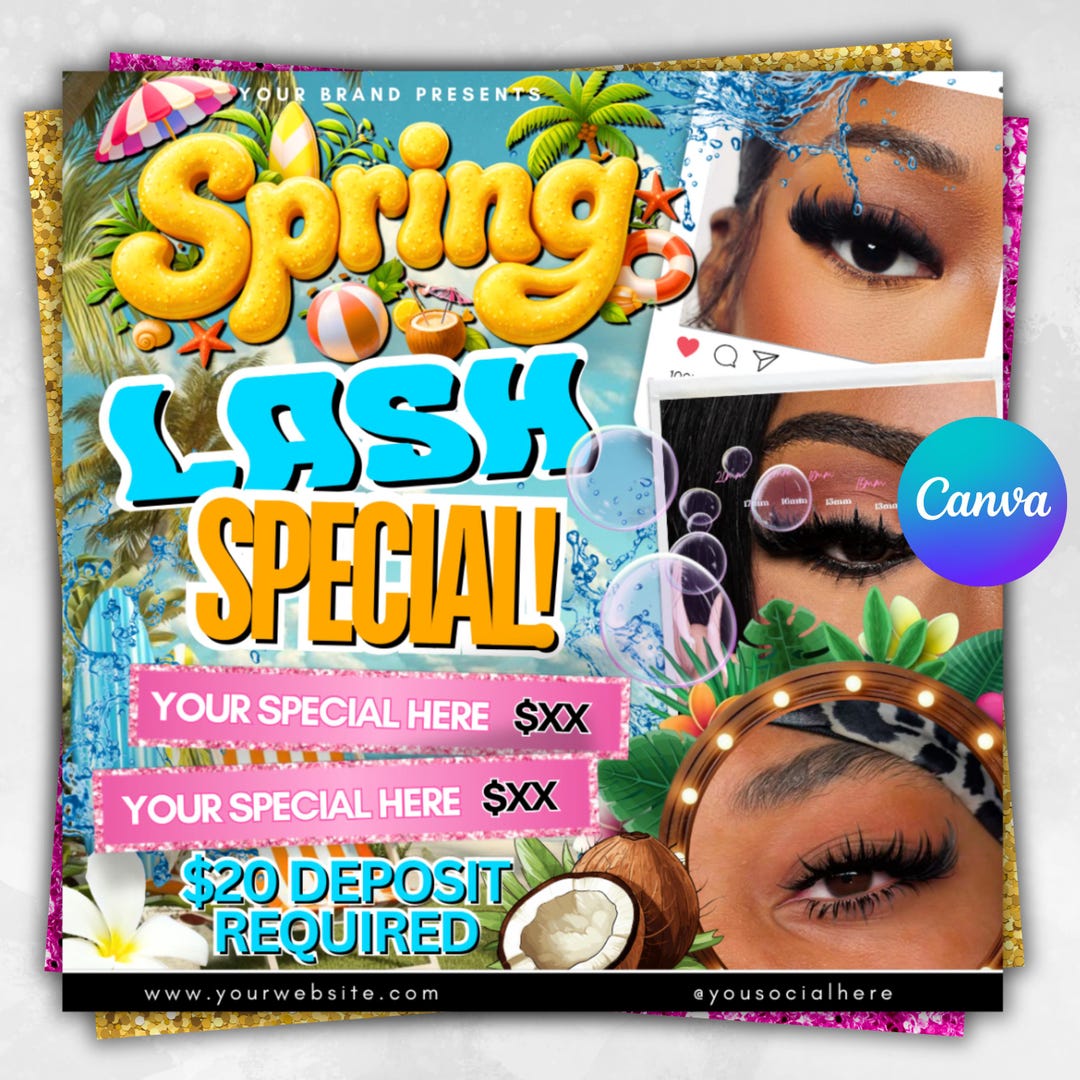 Spring Break Booking Flyer, Spring Booking Flyer, Spring Break Sale ...