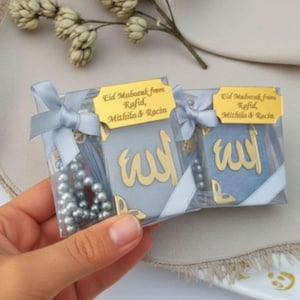 Islamic Gift Set, Muslim Favors, Quran Tasbih Gift Box for Ramadan Eid, Umrah