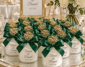 Personalized Wedding Candle Favors, Bulk Bridal Shower Gift, Sweet 16 Keepsake
