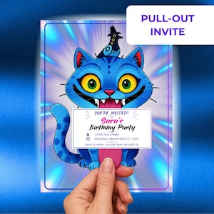 K-Pop Birthday Invitation Template • Editable Canva Pull-Out Invite • Printable Party Invitation