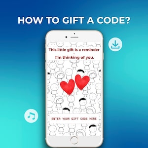 Video-card con codice regalo modificabile • Regalo per una relazione a distanza • Regali dell'ultimo minuto per lui