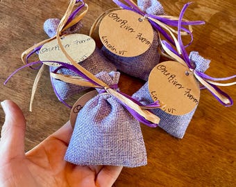 Small Organic Lavender Sachet - Farm Crafted Aromatic English and French Lavender Sachets from Vermont
