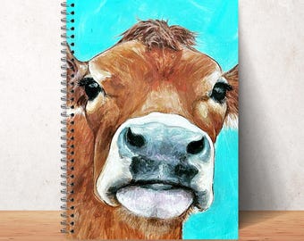 Kuh-Notizbuch Bauernhof Tier Back to School Journal Geschenk für Studenten Schreibgeschenk