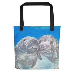 Manatee Tote bag, Manatee Bag, Beach Tote, Manatee Gift,