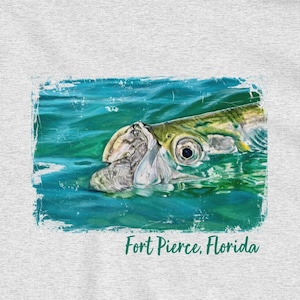 Tarpon T-Shirt, Saltwater Fishing Tee, Tarpon Tshirt, Angler T-shirt, Gift for Fisherman, Gift for Him, Christmas Gift Idea