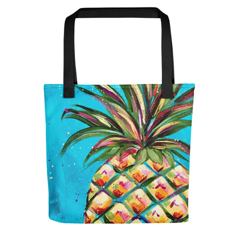 Pineapple Beach Tote Hawaii Tote Bag Pineapple Bag Pineapple Tote Pineapple Tote Bag Pineapple Farmers Market Tote