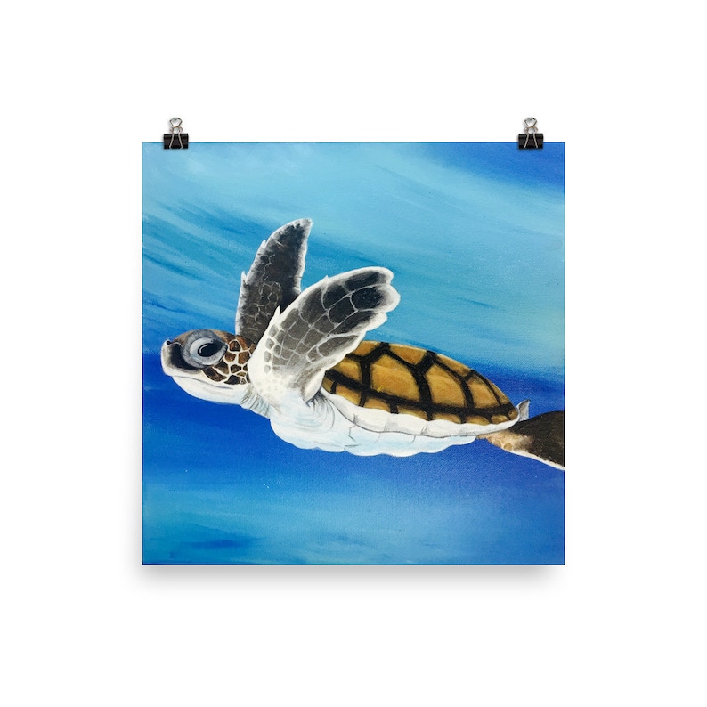 Turtle Art Print Sea Turtle Art Prints Sea Turtle Decor Sea Etsy New