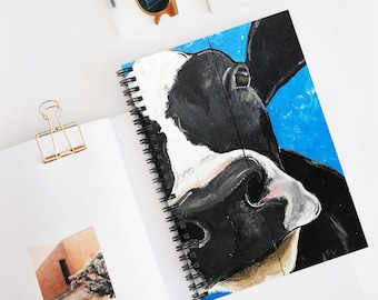 Cow Spiral Notebook Farm Lover Journal Cute Animal Gifts Back to School Supplies Cow Artwork Notebook Ruled Line Farm Cow